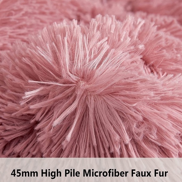 Fuzzy Fluffy Wearable Blanket Hoodie,Shaggy Faux Fur Hoodie Blanket swear - Picture 5 of 7